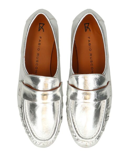 INTER-CHAUSSURES / インター ショシュール ビジネス・ドレスシューズ | 【FABIO RUSCONI】クラックレザーローファー | 詳細4