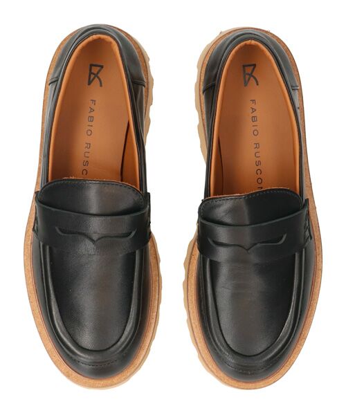 INTER-CHAUSSURES / インター ショシュール ビジネス・ドレスシューズ | 【FABIO RUSCONI】ラウンドトウ厚底ローファー | 詳細4