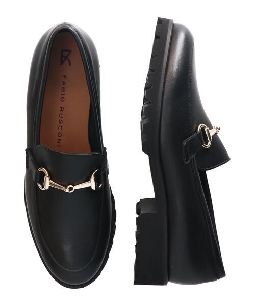 INTER-CHAUSSURES/インター ショシュール 【FABIO RUSCONI】EVAタンクソールビットローファー ブラックコンビ 38 INTER-CHAUSSURES/インター ショシュール 【FABIO RUSCONI】EVAタンクソールビットローファー ブラックコンビ 38