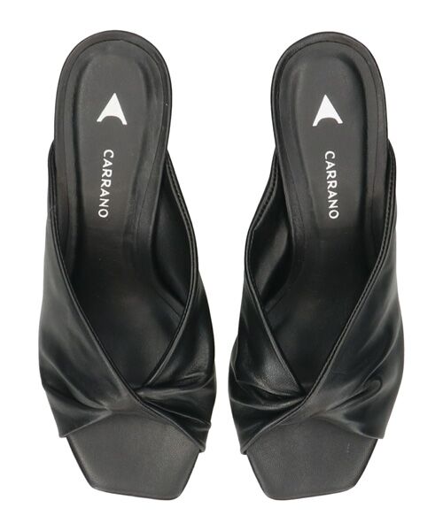 INTER-CHAUSSURES / インター ショシュール サンダル | 【CARRANO】スクエアトゥツイストミュールサンダル | 詳細4