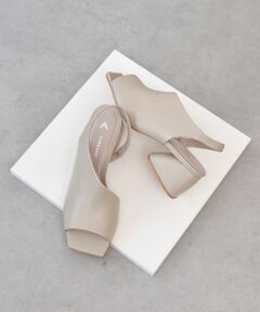 INTER-CHAUSSURES / インター ショシュール サンダル | 【CARRANO】スクエアトゥバックストラップサンダル