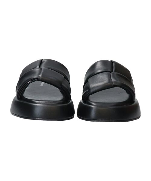 INTER-CHAUSSURES/インター ショシュール 【CARRANO】イントレチャートボリュームソールサンダル ブラック 38 INTER-CHAUSSURES/インター ショシュール 【CARRANO】イントレチャートボリュームソールサンダル ブラック 38