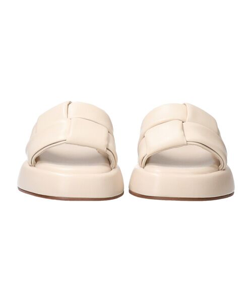 INTER-CHAUSSURES/インター ショシュール 【CARRANO】イントレチャートボリュームソールサンダル アイボリー 38 INTER-CHAUSSURES/インター ショシュール 【CARRANO】イントレチャートボリュームソールサンダル アイボリー 38