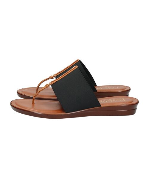 INTER-CHAUSSURES / インター ショシュール サンダル | 【ITALIAN SHOEMAKERS】センタービジューエラスティックサンダル | 詳細1