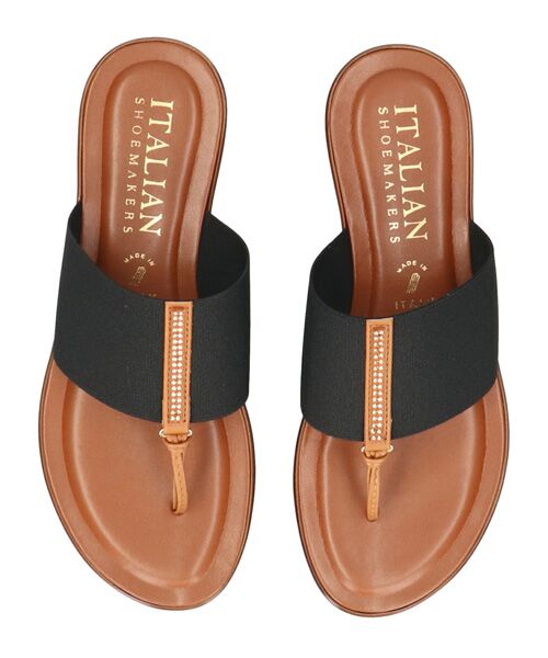 INTER-CHAUSSURES / インター ショシュール サンダル | 【ITALIAN SHOEMAKERS】センタービジューエラスティックサンダル | 詳細4