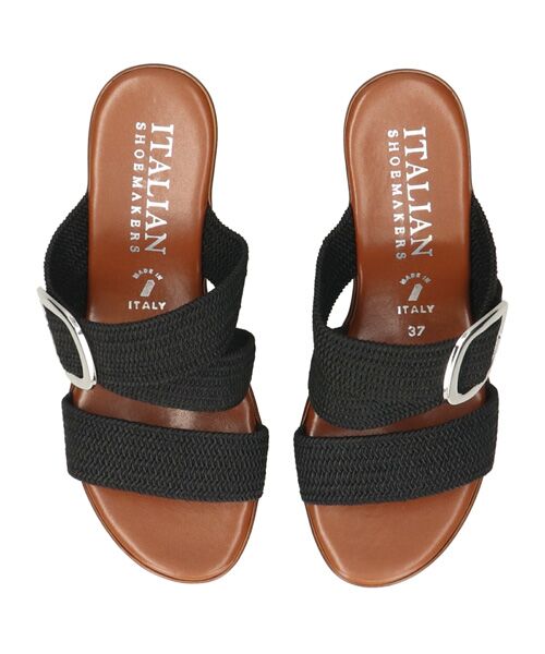 INTER-CHAUSSURES / インター ショシュール サンダル | 【ITALIAN SHOEMAKERS】ビッグバックルウェッジミュールサンダル | 詳細4