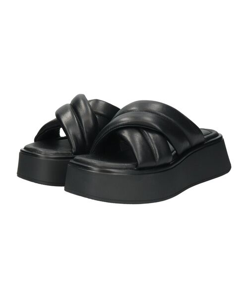 INTER-CHAUSSURES / インター ショシュール サンダル | 【VAGABOND】スクエアトウ厚底クロスストラップサンダル | 詳細1