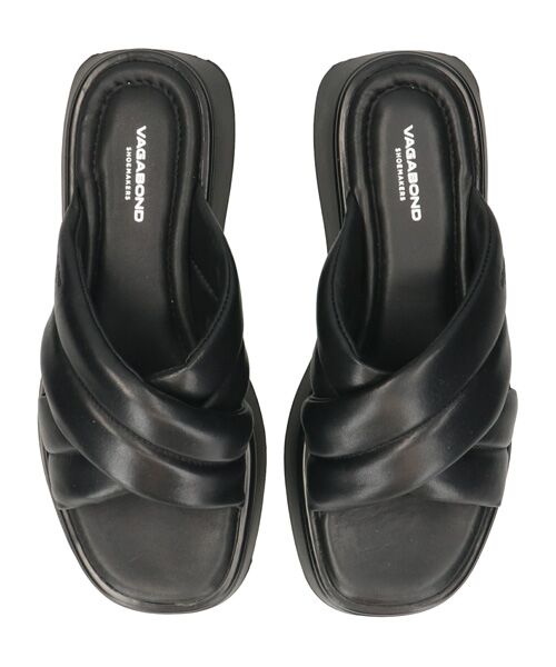 INTER-CHAUSSURES / インター ショシュール サンダル | 【VAGABOND】スクエアトウ厚底クロスストラップサンダル | 詳細5