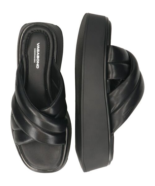 INTER-CHAUSSURES / インター ショシュール サンダル | 【VAGABOND】スクエアトウ厚底クロスストラップサンダル | 詳細6