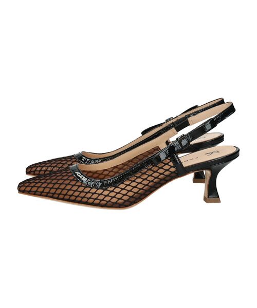 INTER-CHAUSSURES / インター ショシュール パンプス | 【FABIO RUSCONI】チュールネットサイドリボンバックバンド | 詳細1