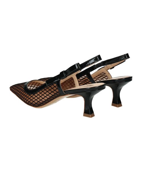 INTER-CHAUSSURES / インター ショシュール パンプス | 【FABIO RUSCONI】チュールネットサイドリボンバックバンド | 詳細2