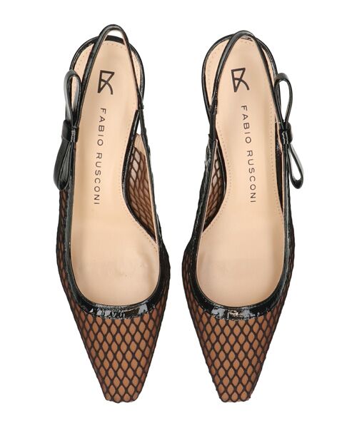 INTER-CHAUSSURES / インター ショシュール パンプス | 【FABIO RUSCONI】チュールネットサイドリボンバックバンド | 詳細4