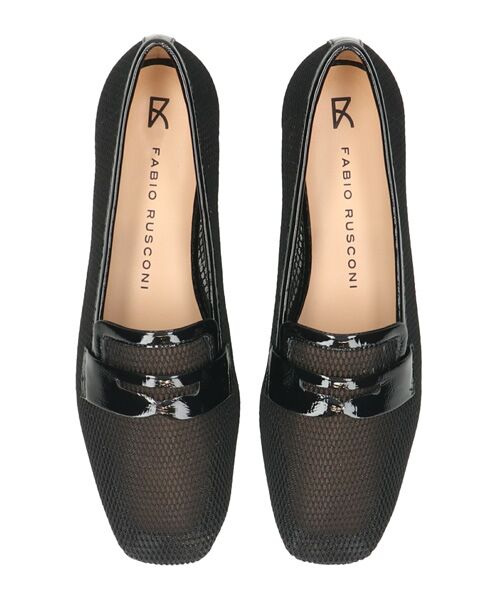 INTER-CHAUSSURES / インター ショシュール ビジネス・ドレスシューズ | 【FABIO RUSCONI】スクエアトウメッシュフラットローファー | 詳細5