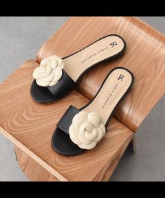 INTER-CHAUSSURES / インター ショシュール サンダル | 【FABIO RUSCONI】カメリアミュールサンダル