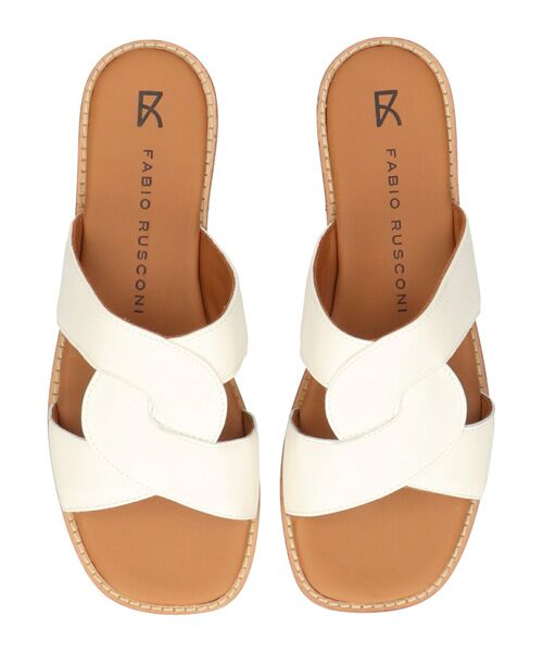 INTER-CHAUSSURES / インター ショシュール サンダル | 【FABIO RUSCONI】スクエアトウフラットスライドサンダル | 詳細5