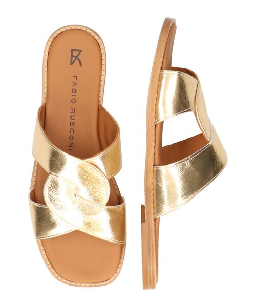 INTER-CHAUSSURES / インター ショシュール サンダル | 【FABIO RUSCONI】スクエアトウフラットスライドサンダル | 詳細13