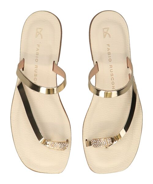 INTER-CHAUSSURES / インター ショシュール サンダル | 【FABIO RUSCONI】スクエアトウフラットトングサンダル | 詳細4