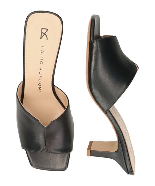 INTER-CHAUSSURES / インター ショシュール サンダル | 【FABIO RUSCONI】スクエアトウセンターシームミュール | 詳細6