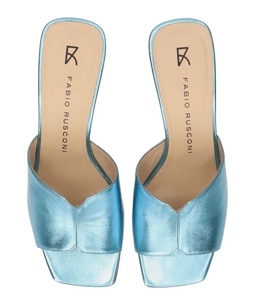 INTER-CHAUSSURES / インター ショシュール サンダル | 【FABIO RUSCONI】スクエアトウセンターシームミュール | 詳細12