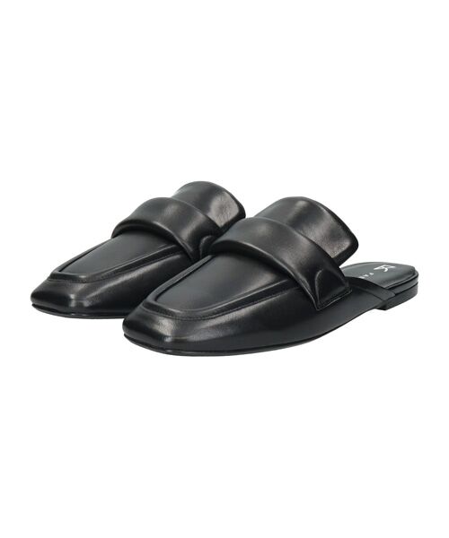 INTER-CHAUSSURES / インター ショシュール サンダル | 【FABIO RUSCONI】スクエアトウフラットミュールローファー | 詳細1