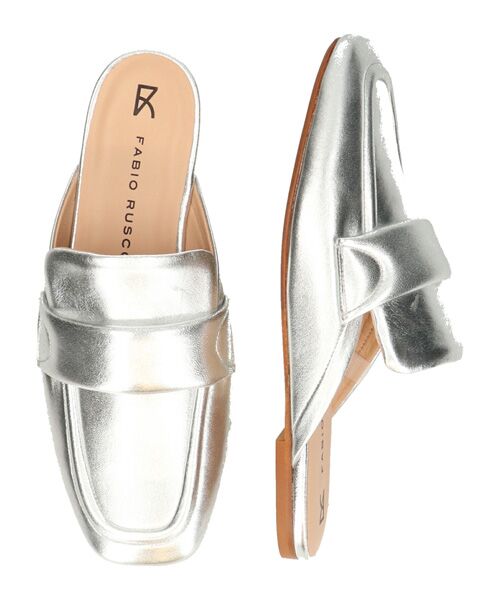 INTER-CHAUSSURES / インター ショシュール サンダル | 【FABIO RUSCONI】スクエアトウフラットミュールローファー | 詳細13