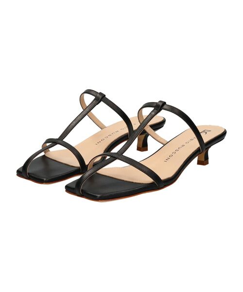 INTER-CHAUSSURES / インター ショシュール サンダル | 【FABIO RUSCONI】スクエアトウセンターストラップサンダル | 詳細1