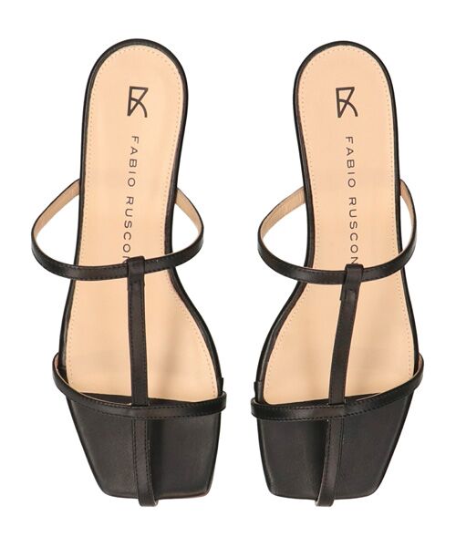 INTER-CHAUSSURES / インター ショシュール サンダル | 【FABIO RUSCONI】スクエアトウセンターストラップサンダル | 詳細5