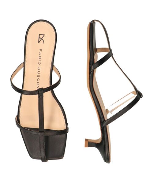 INTER-CHAUSSURES / インター ショシュール サンダル | 【FABIO RUSCONI】スクエアトウセンターストラップサンダル | 詳細6