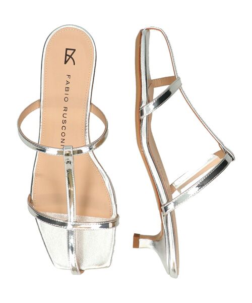 INTER-CHAUSSURES / インター ショシュール サンダル | 【FABIO RUSCONI】スクエアトウセンターストラップサンダル | 詳細13