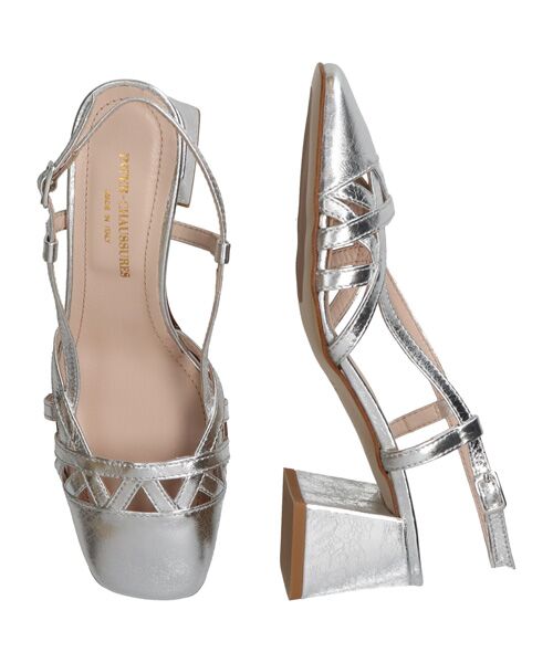 INTER-CHAUSSURES / インター ショシュール パンプス | 【INTER-CAHUSSURES】スクエアトウチャンキーヒールバックバンド | 詳細14