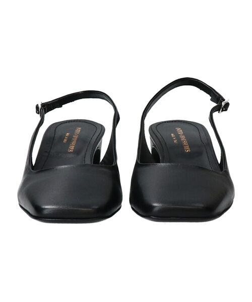 INTER-CHAUSSURES / インター ショシュール パンプス | 【INTER-CAHUSSURES】スクエアトウバックバンドパンプス | 詳細1