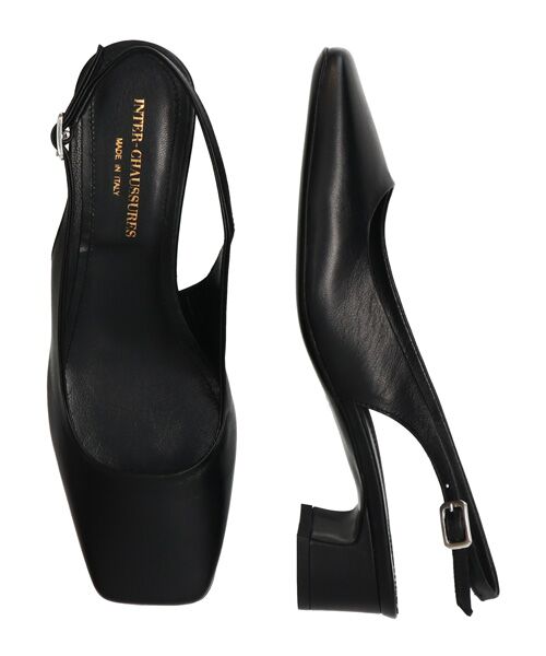 INTER-CHAUSSURES / インター ショシュール パンプス | 【INTER-CAHUSSURES】スクエアトウバックバンドパンプス | 詳細7