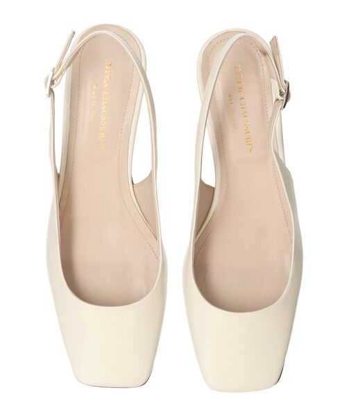 INTER-CHAUSSURES / インター ショシュール パンプス | 【INTER-CAHUSSURES】スクエアトウバックバンドパンプス | 詳細13