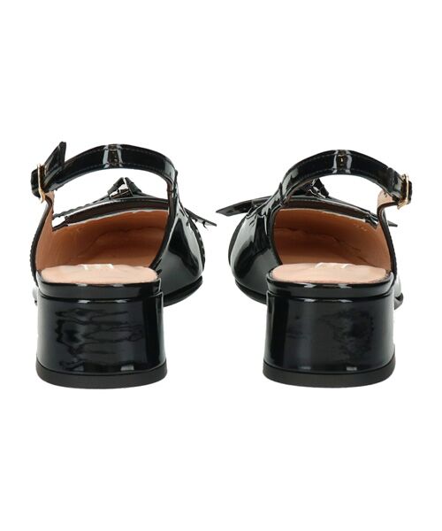 INTER-CHAUSSURES / インター ショシュール パンプス | 【INTER-CAHUSSURES】スクエアトウチャンキーヒールバックバンド | 詳細4