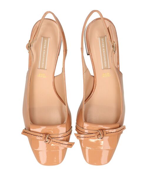 INTER-CHAUSSURES / インター ショシュール パンプス | 【INTER-CAHUSSURES】スクエアトウチャンキーヒールバックバンド | 詳細12