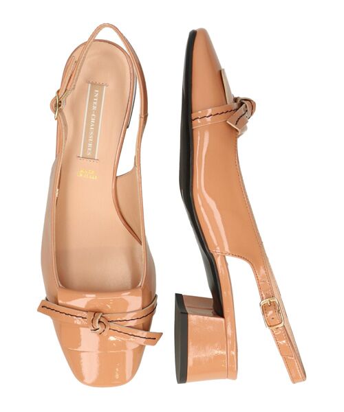 INTER-CHAUSSURES / インター ショシュール パンプス | 【INTER-CAHUSSURES】スクエアトウチャンキーヒールバックバンド | 詳細13