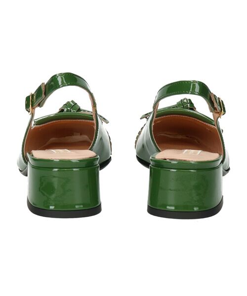 INTER-CHAUSSURES / インター ショシュール パンプス | 【INTER-CAHUSSURES】スクエアトウチャンキーヒールバックバンド | 詳細18