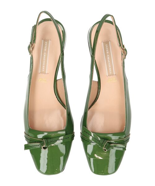 INTER-CHAUSSURES / インター ショシュール パンプス | 【INTER-CAHUSSURES】スクエアトウチャンキーヒールバックバンド | 詳細19