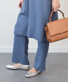 INTER-CHAUSSURES / インター ショシュール パンプス | 【INTER-CAHUSSURES】スクエアトウバックルサケットバレエ