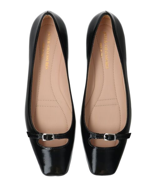 INTER-CHAUSSURES / インター ショシュール パンプス | 【INTER-CAHUSSURES】スクエアトウバックルサケットバレエ | 詳細6