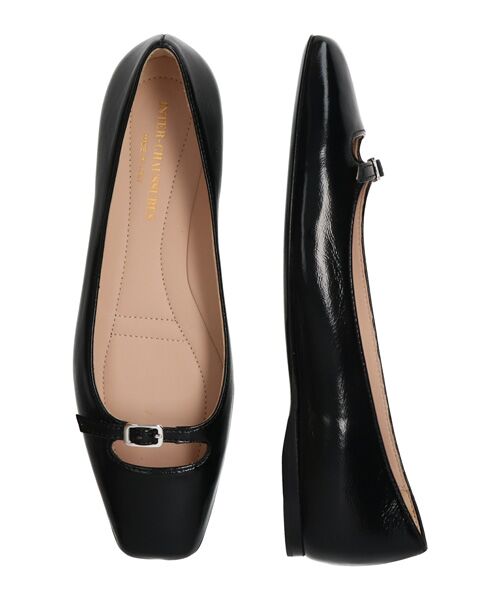 INTER-CHAUSSURES / インター ショシュール パンプス | 【INTER-CAHUSSURES】スクエアトウバックルサケットバレエ | 詳細7