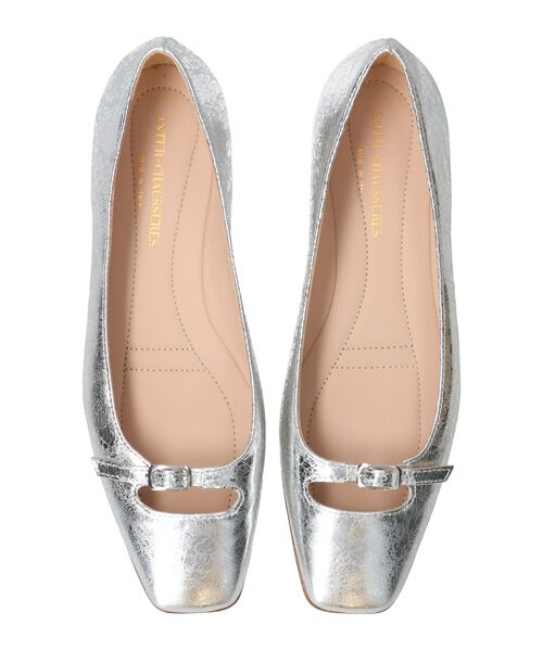 INTER-CHAUSSURES / インター ショシュール パンプス | 【INTER-CAHUSSURES】スクエアトウバックルサケットバレエ | 詳細22