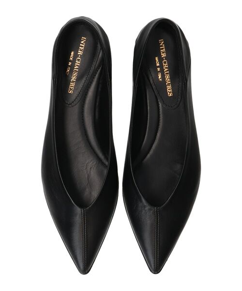 INTER-CHAUSSURES / インター ショシュール パンプス | 【INTER-CAHUSSURES】ポインテッドトウサケットバレエシューズ | 詳細6