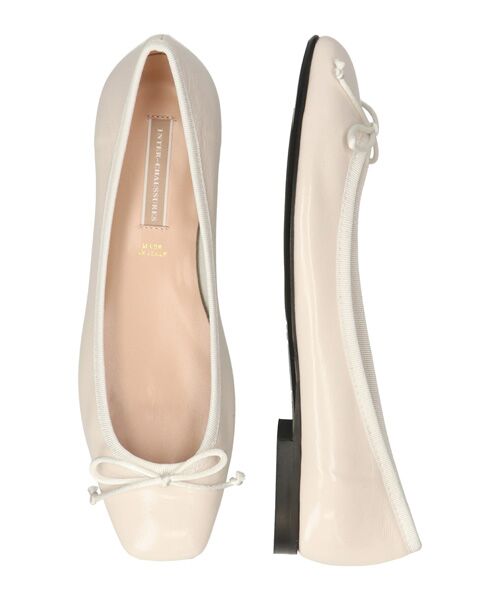 INTER-CHAUSSURES / インター ショシュール バレエシューズ | 【INTER-CAHUSSURES】リボン付きスクエアフラットパンプス | 詳細13