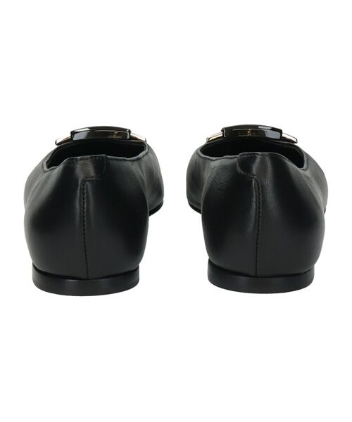 INTER-CHAUSSURES / インター ショシュール パンプス | 【INTER-CAHUSSURES】スクエアトウバックルサケットバレエ | 詳細4