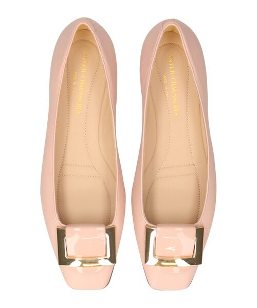 INTER-CHAUSSURES / インター ショシュール パンプス | 【INTER-CAHUSSURES】スクエアトウバックルサケットバレエ | 詳細11