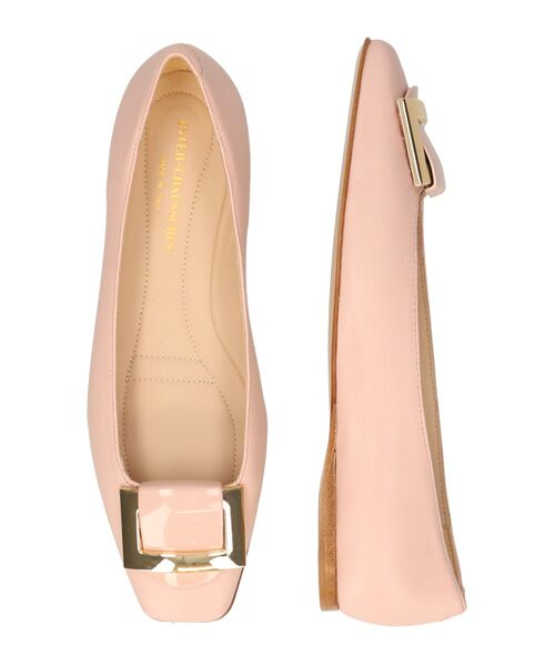 INTER-CHAUSSURES / インター ショシュール パンプス | 【INTER-CAHUSSURES】スクエアトウバックルサケットバレエ | 詳細12