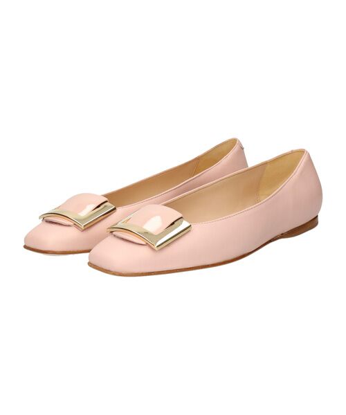 INTER-CHAUSSURES/インター ショシュール 【INTER-CAHUSSURES】スクエアトウバックルサケットバレエ ベージュ 37 INTER-CHAUSSURES/インター ショシュール 【INTER-CAHUSSURES】スクエアトウバックルサケットバレエ ベージュ 37