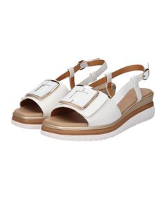 INTER-CHAUSSURES / インター ショシュール サンダル | 【INTER-CAHUSSURES】バックルウエッジバックバンドサンダル