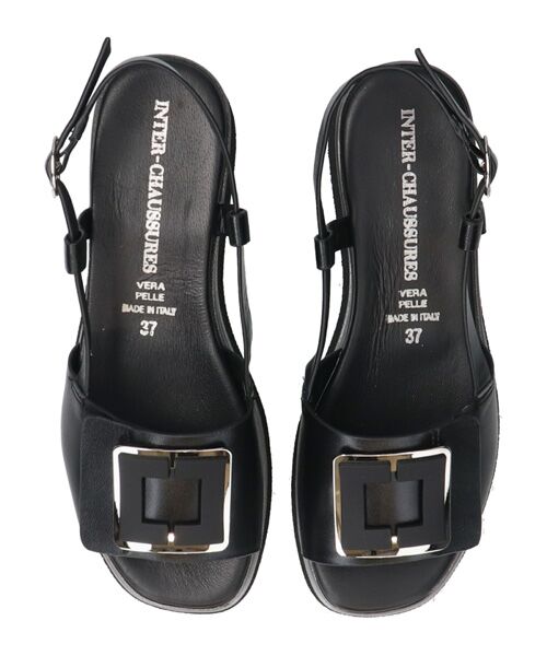 INTER-CHAUSSURES / インター ショシュール サンダル | 【INTER-CAHUSSURES】バックルウエッジバックバンドサンダル | 詳細4